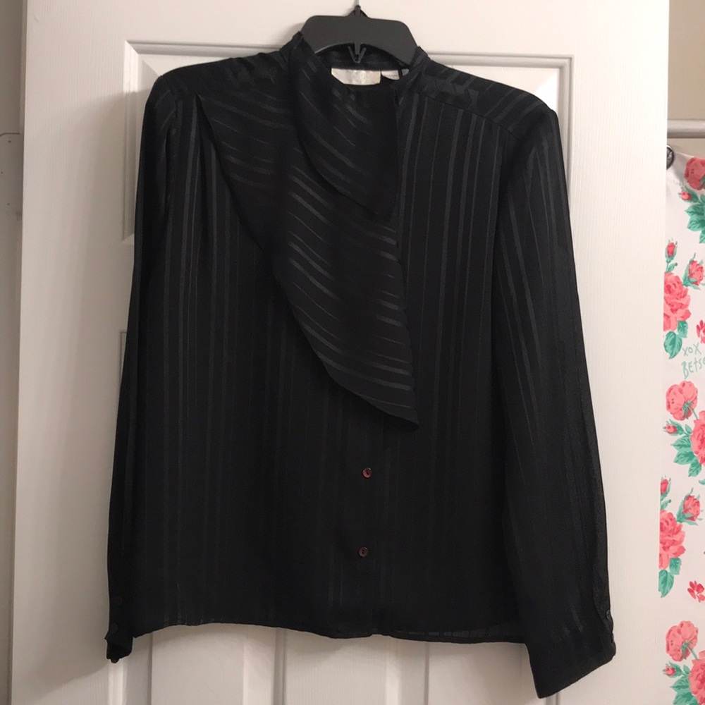 Black Sheer Top